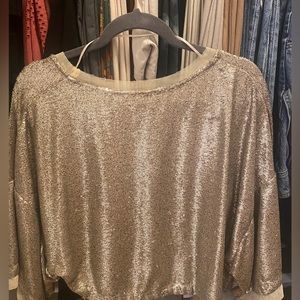 Free People sequin blouse